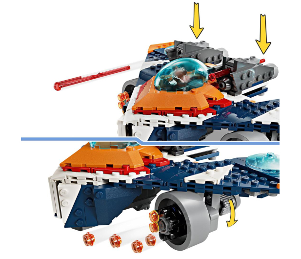 LEGO Marvel 76278 Warbird Rocketa vs. Ronan - 1202223 - zdjęcie 7